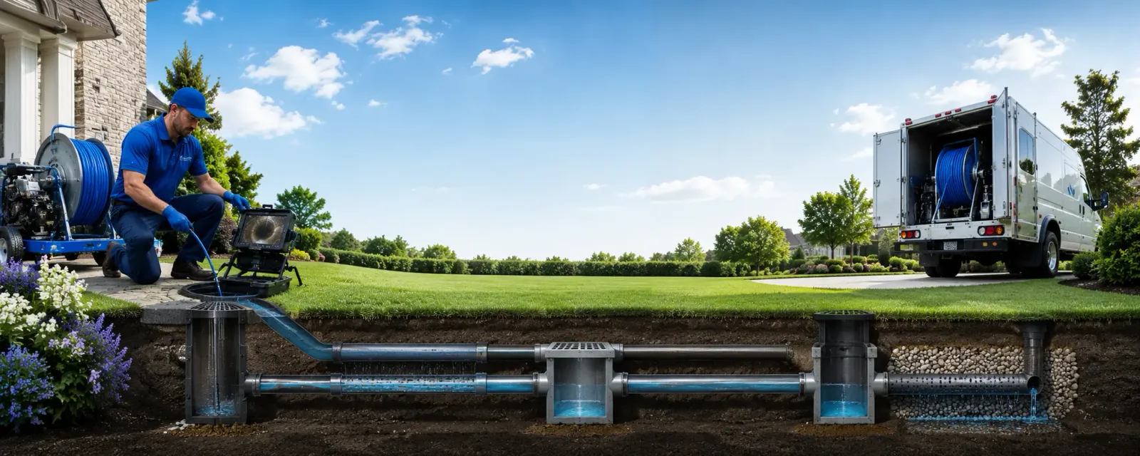 Outdoor drain cleaning information for Bynum, MT